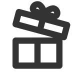 Gift Open SVG Icon